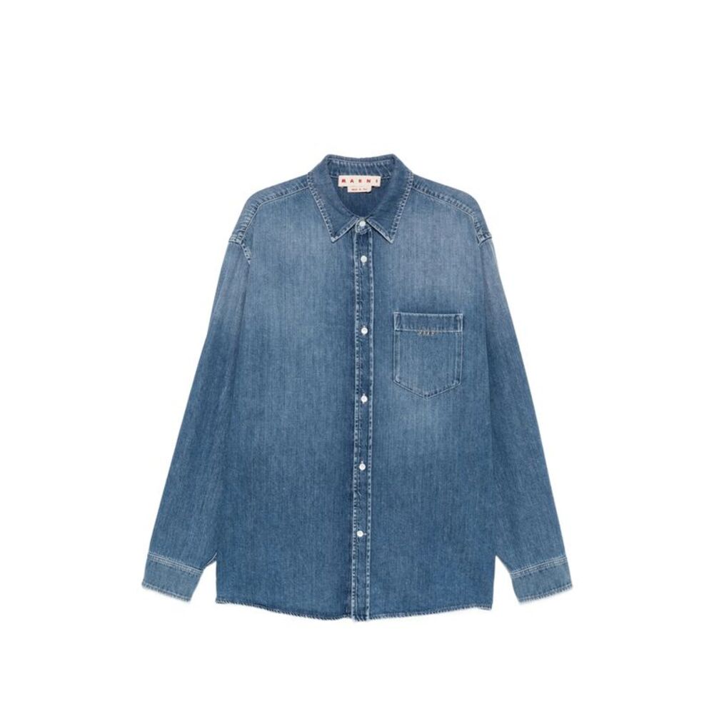 Marni Blue Shirts - Shirt Jackets Men
